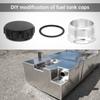 Universal 1,5 Zoll Aluminiumlegierung Schweiß Billet Einfüllstutzen Kappe Schwarz Multi-Tank Kraftstoff Wasser Öl
