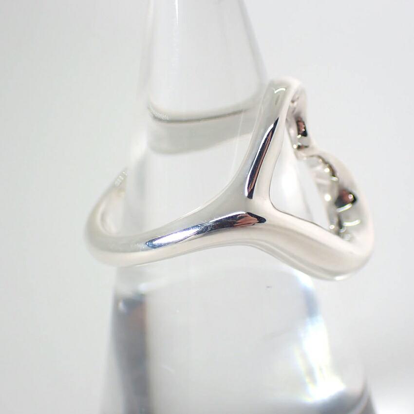[Used] TIFFANY 925 Open Heart Ring / Size 8 / G455-24