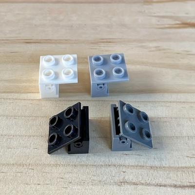 20Pcs MOC Brick Parts Dobradiça Tijolo 2x2 Placa Superior Fina Dobradiça Tijolo 1x2 Base Compatível com 3937 6134 Crianças Brinquedos DIY Presentes