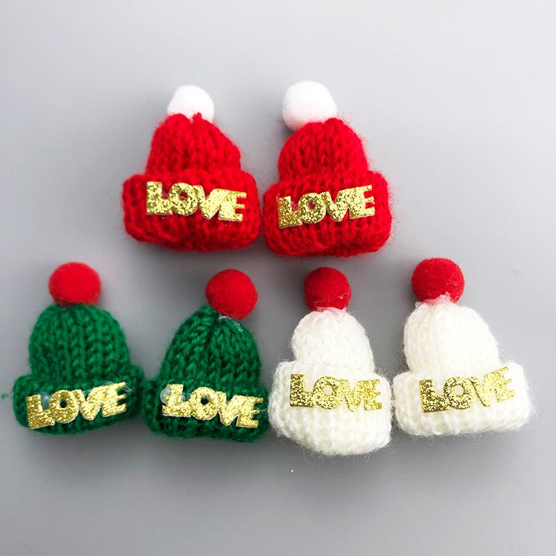 Mini Chapeaux en Laine DIY Ornements de Noël pour Enfants - Accessoires faits main