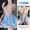 Linlin Ting Women's Cute Maid Lingerie: Sexy See-Through Bedtime Temptation for Small Busts
