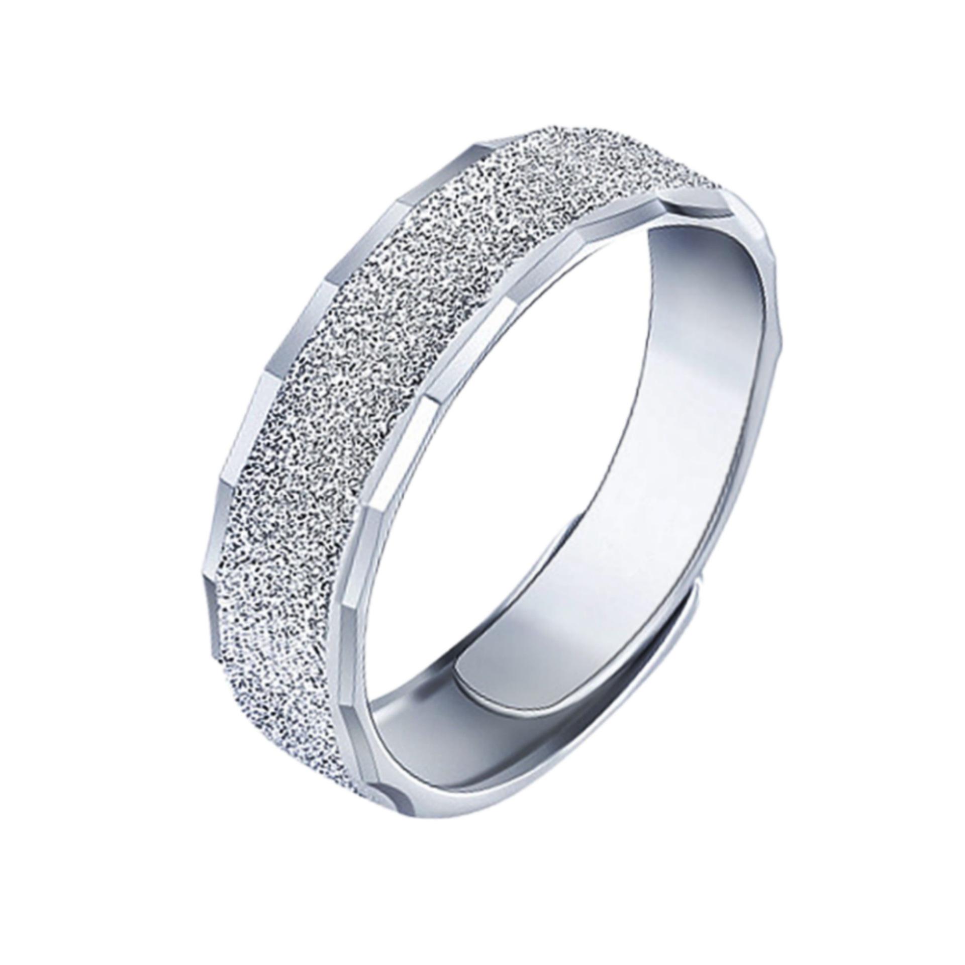 

Корейское посеребренное мужское матовое разомкнутое кольцо: Смелый, элегантный дизайн, идеально подходит для указательного пальца. Adjustable Opening