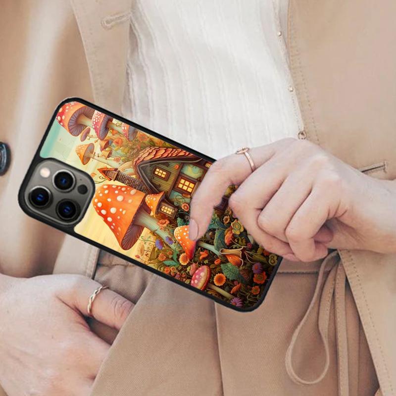 Mushroom House Magnetic Phone Case For APPLE iPhone 17 Air 16 14 13 12 Pro Max 15 Plus Wireless Charge With MagSafe Cover