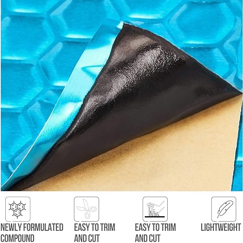 Amazon Basics Car Soundproofing Sheet, 37cm X 25cm (10 Sheets)