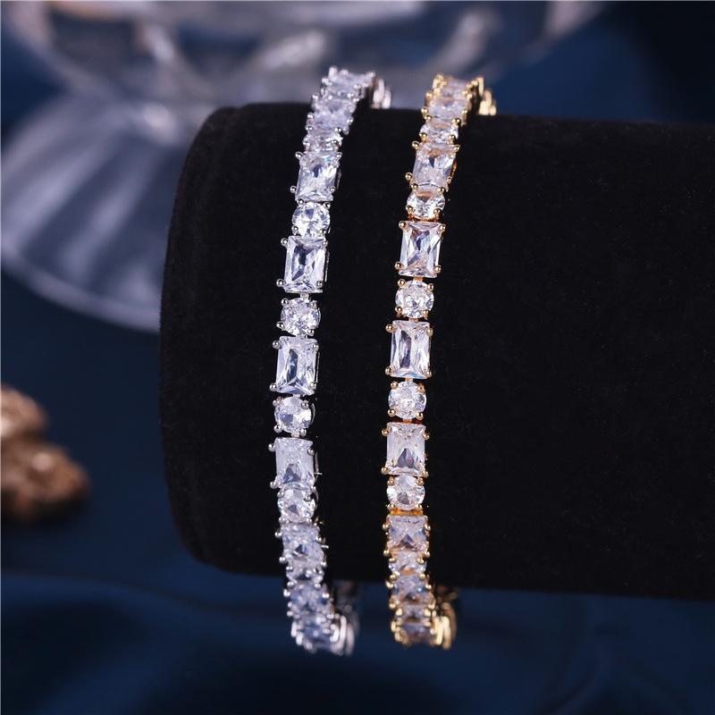 2026 European and American New Simple Zircon French Bracelet Fashion Trend Accessories Women's Creative Bracelet