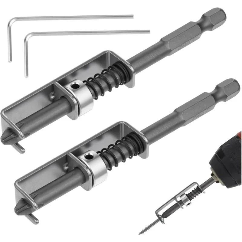 DIY Electric Drill Screw Holder Anti Drop Bit Attachment for Phillips Head Fixing Clamp One Handed Repair Tool Set