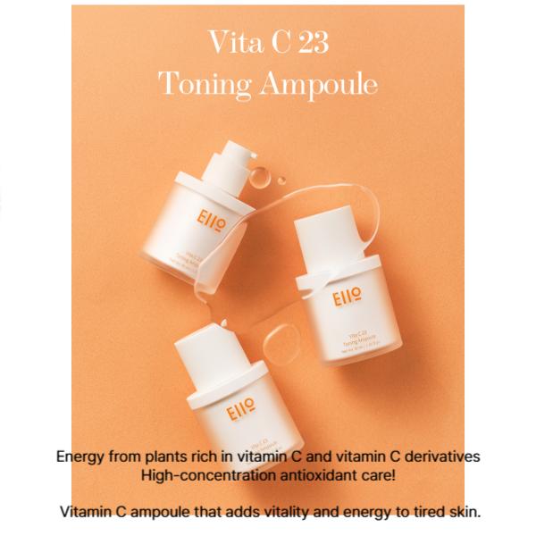 EIIO Vita C23 Toning Ampoule 30ml , Vita C Enzyme Cleanser 60g (7 Options)