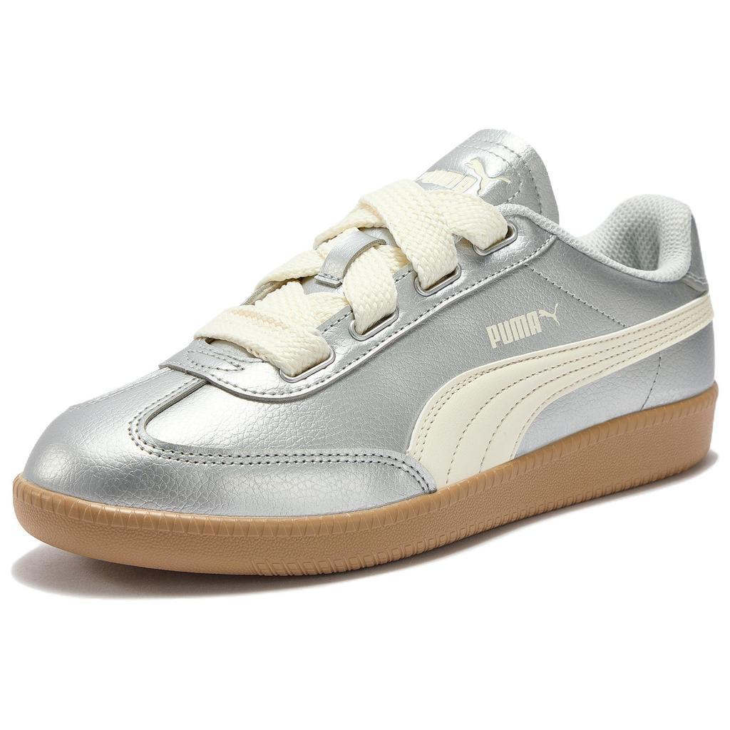 Puma 9-T Wide Lace Comfortable Versatile Silver Retro T-Head Casual Shoes Summer Sports Daily Commuting School Sneakers Low-Top 410462-01