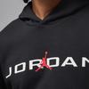 Jordan Essentials Fleece Hoodie Black/Red/White Men Streetwear HQ4643-010