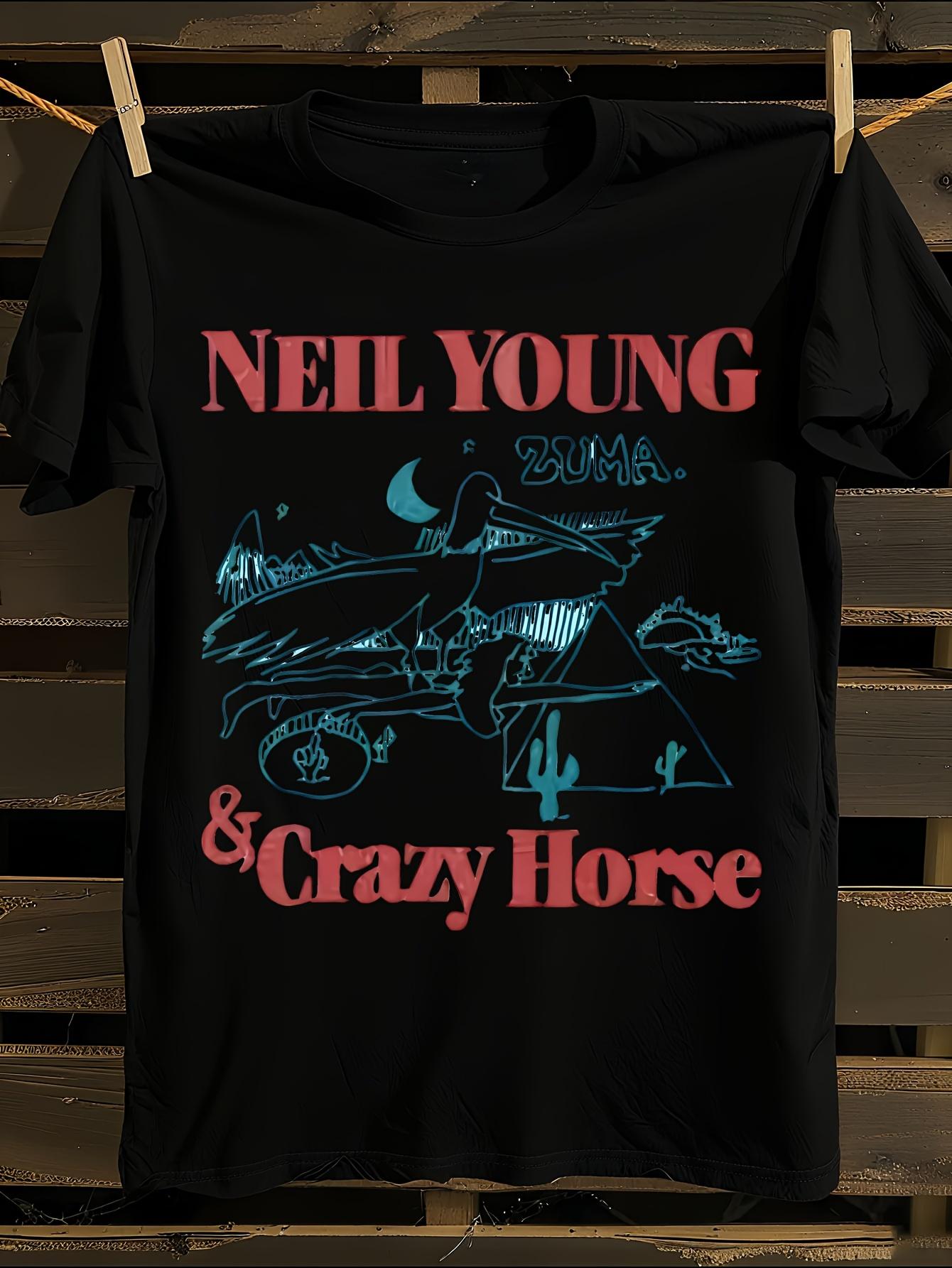Neil Young Crazy Horse Graphic T-shirt S