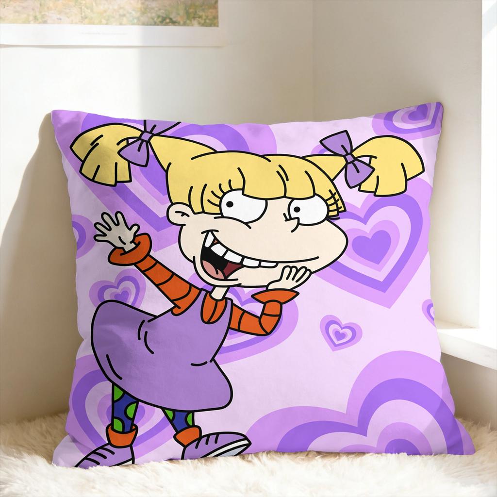 R-Rugrats Angelica Pickles Pillow Cover Novelty Pillow Case For Sofa Home Decoration Design Pillowcases Birthday Gift