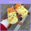 Pancake Cute Fritters Plush Toy Key Chain Creative Food Doll Removable Doll