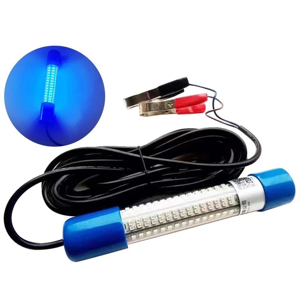 Emergency Tools 180 Beads Underwater Fishing Light 30W Portable Lures Finder Lamp Plastic LED Submersible Boat Lamp Night