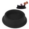 Silicone Shaving Bowl Home Hair Salon Portable Shaving Soap Cream Foaming Bowl (Black)