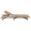 Chaise longue en bambou - Naturel - 200 x 65 cm