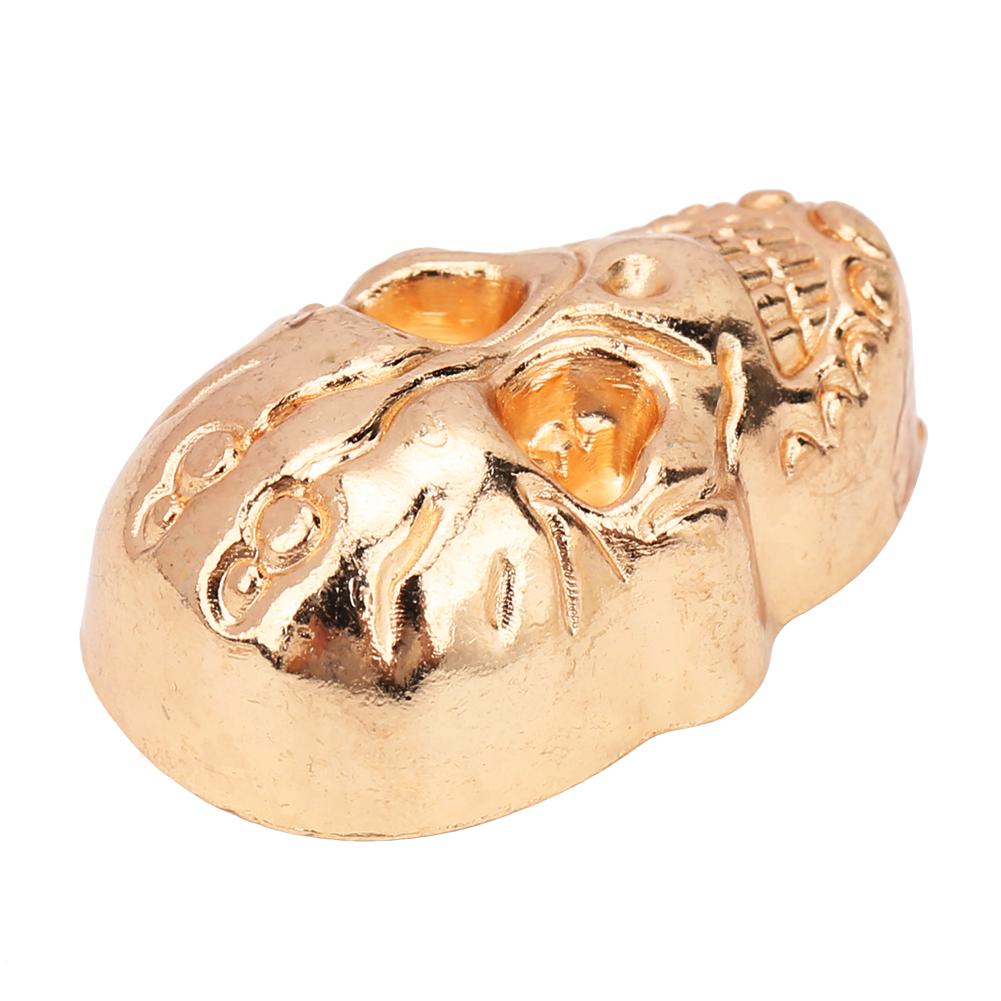 20PCS DIY 15.66 X 25.24mm Punk Studded Rivet Gothic Ornaments / Shoes Accessories88 Ghost Head Gold