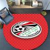 Egypt national football logo Round Rug, Non Slip Washable Circular Carpet For Living Room Bedroom Playroom, Sports Fan Decor, Holiday Birthday Gift
