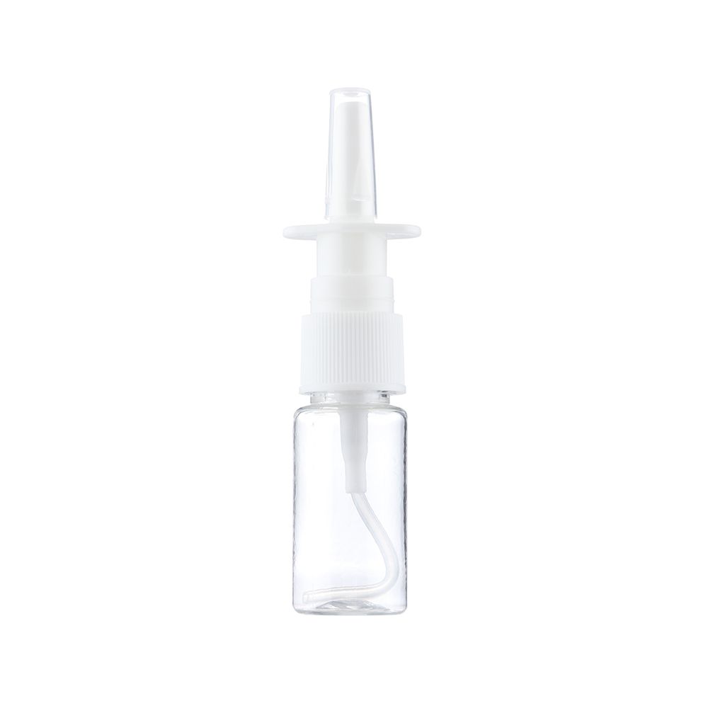 2pcs New White Nasal Spray Pump Empty Plastic Bottles Refillable Sprayer Health Nose Mist For Medical Packaging Accessories