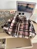 Kids' Retro Plaid Long-Sleeve Shirt with Lapel Collar - Unisex Autumn Cardigan Outerwear
