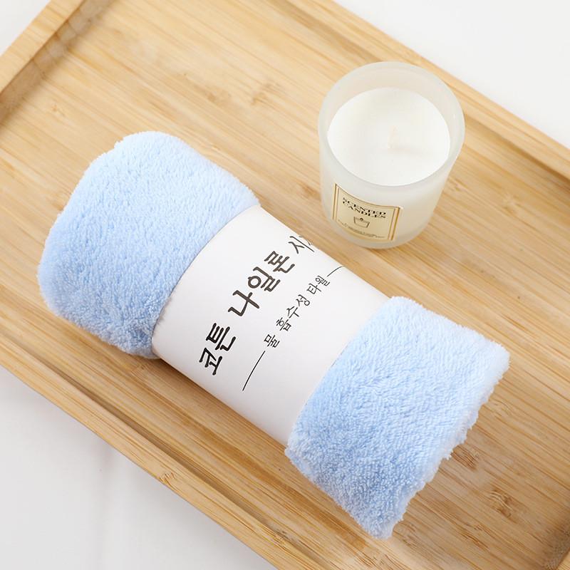 Plush Coral Fleece Towel 30x60cm Soft Absorbent Home Gift For Adults