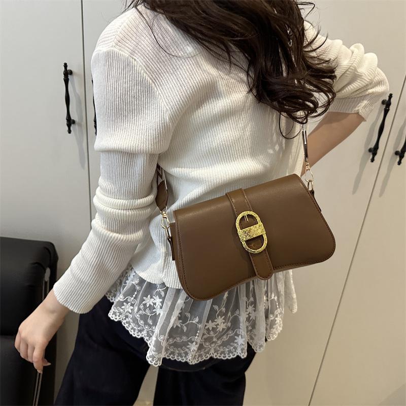 Summer new exquisite simple retro fashion casual 2025 texture shoulder crossbody portable underarm bag women