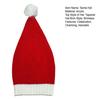 Santa Hat for Adults Kids Soft Knitted Christmas Hat Classic Red Parent-Child Skull Cap with Pompom for Xmas New Year Party Supplies
