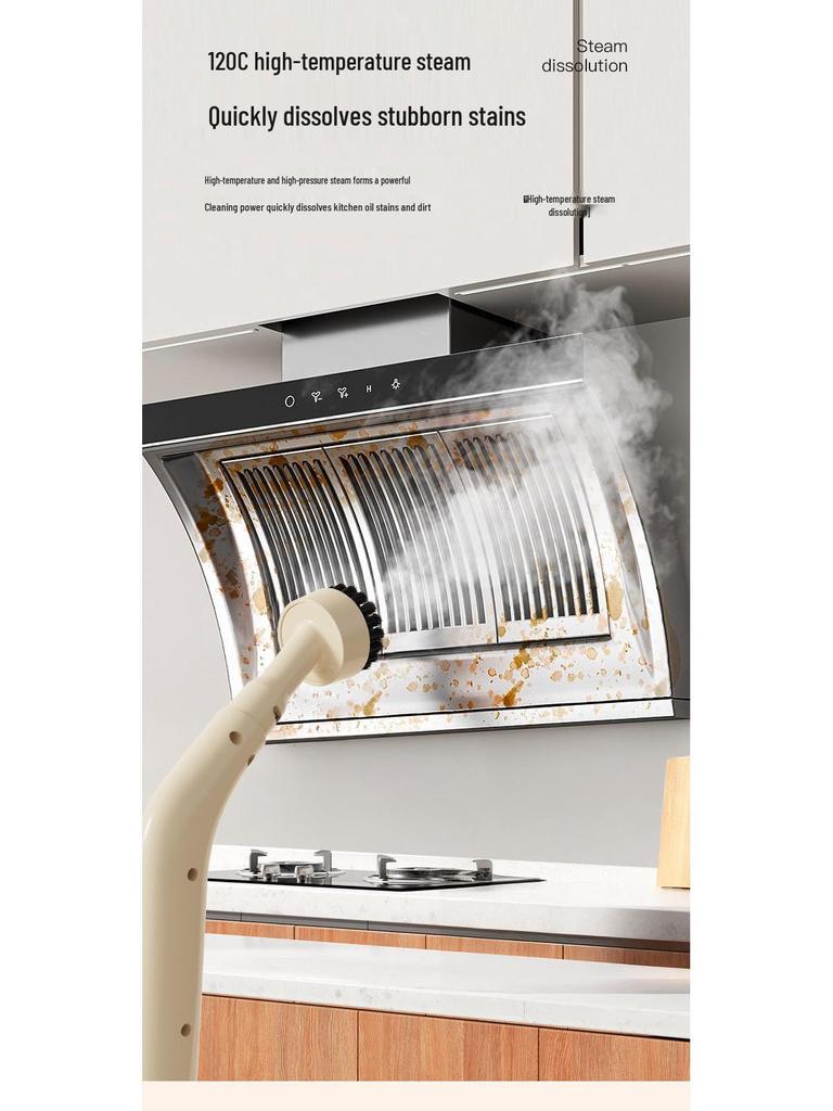 High-Pressure Steam Cleaner for Kitchen Appliances and Range Hoods