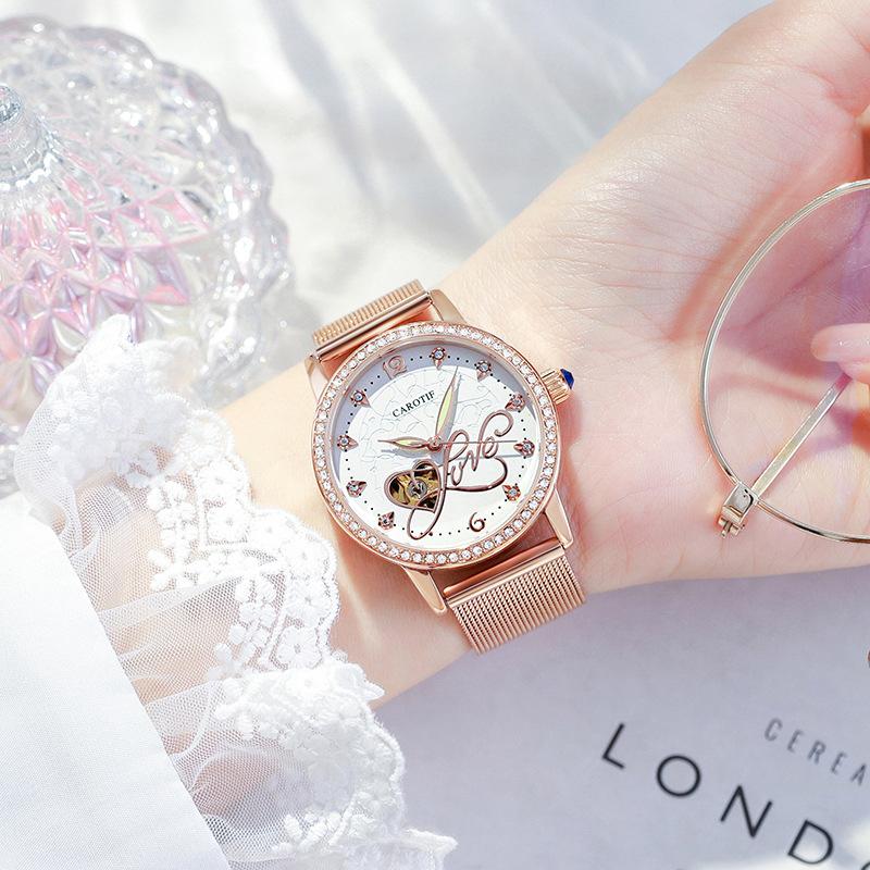 Diamanti femminili svuotare eleganti orologi meccanici automatici acquista  in modo economico — spedizione gratuita, recensioni reali con foto — Joom