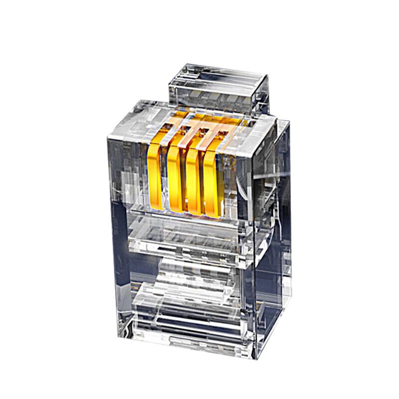Hendesheng 4-Core RJ09 Telephone Handset Crystal Connector