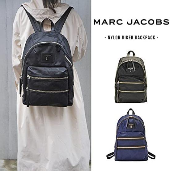 Marc Jacobs Nylon Biker Rucksack Passt A4 Groß Markenname Damen (M0012700) - Schwarz, Größen, Leicht, Kapazität, Rucksack.