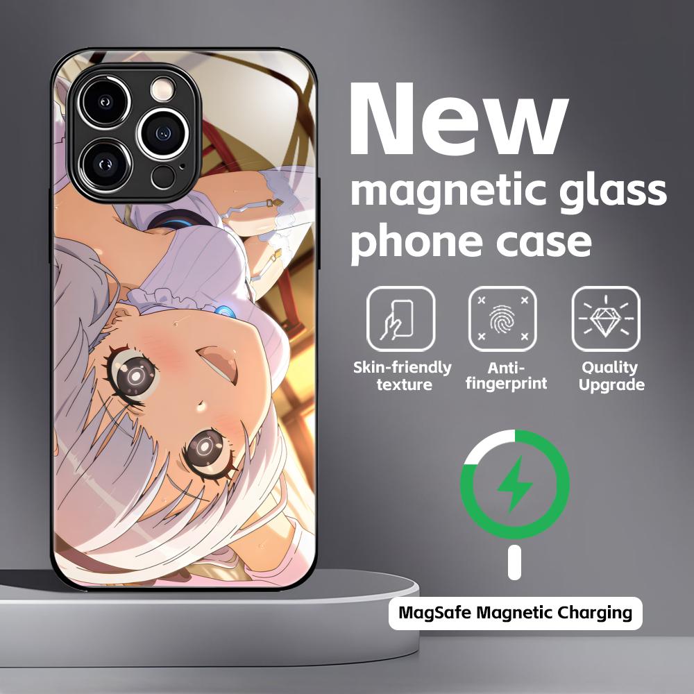 

Fate strange Fake Phone Case For iPhone17 16 15 14 13 12 11 X XR XS 8 Plus Mini Pro Max Glass Magnetic Case iPhone Air
