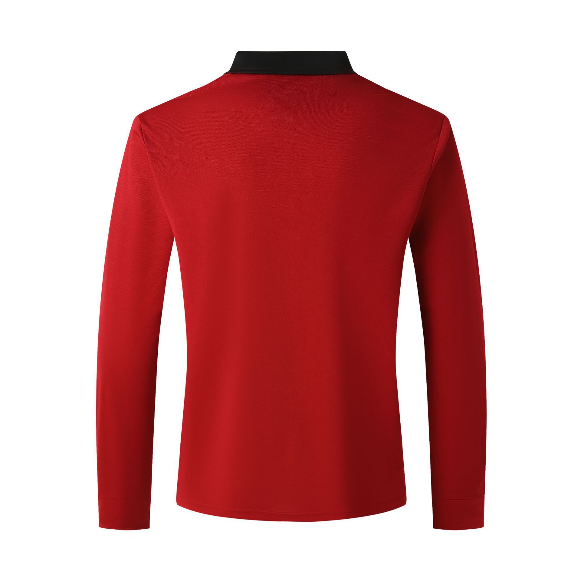 Мужская модная узкая футболка с карманом на молнии с длинным рукавом — фото 13