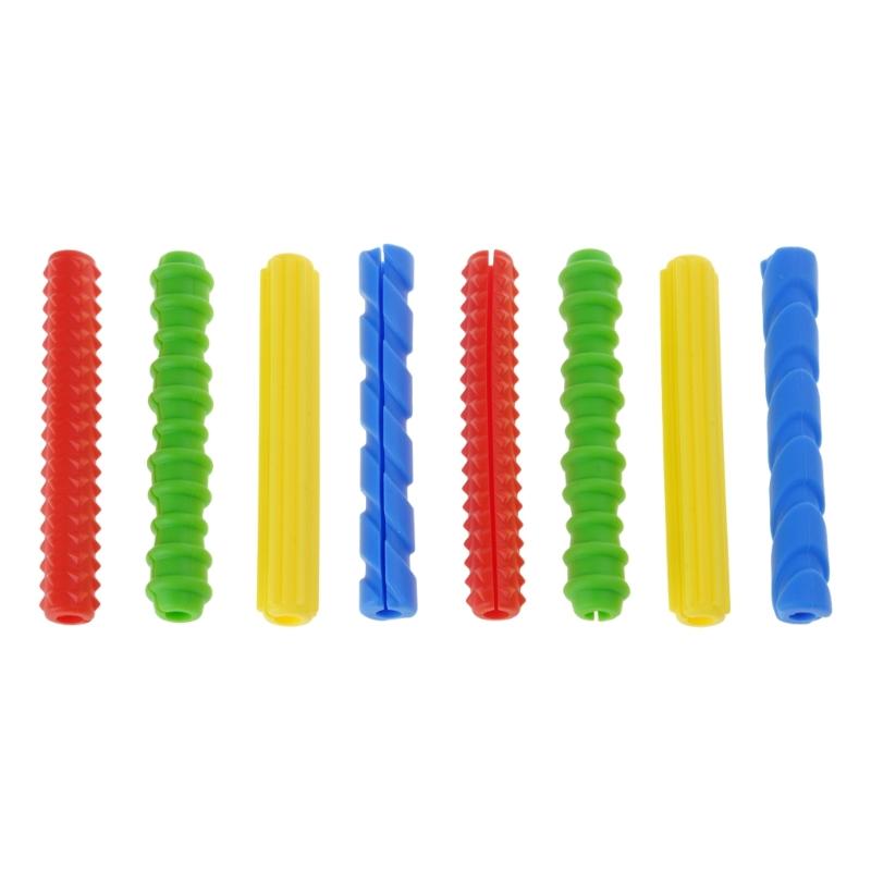 8/12Pcs Ergonomic Silicone Pen Grips Writing Aid Grips For Kid Handwriting Colorful Pencil Holder Grips for Children