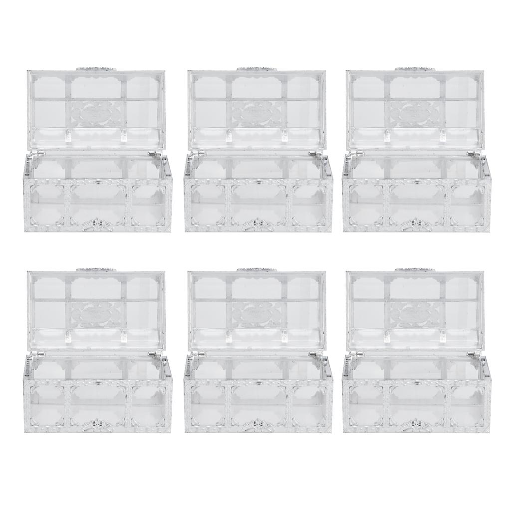 12PCS Hollow Out Candy Box Chocolate Gift Treat Boxes Container Case Wedding Party FavorL Silver