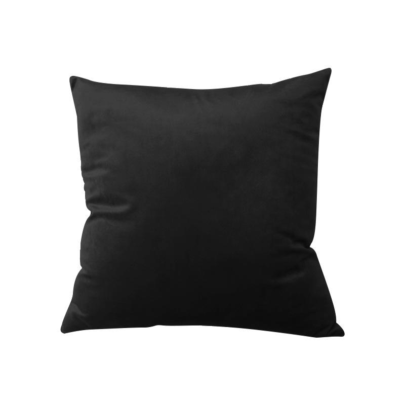 Solid Color European Style Pillow Case Office Velvet Pillow Home Waist Pillow Cushion