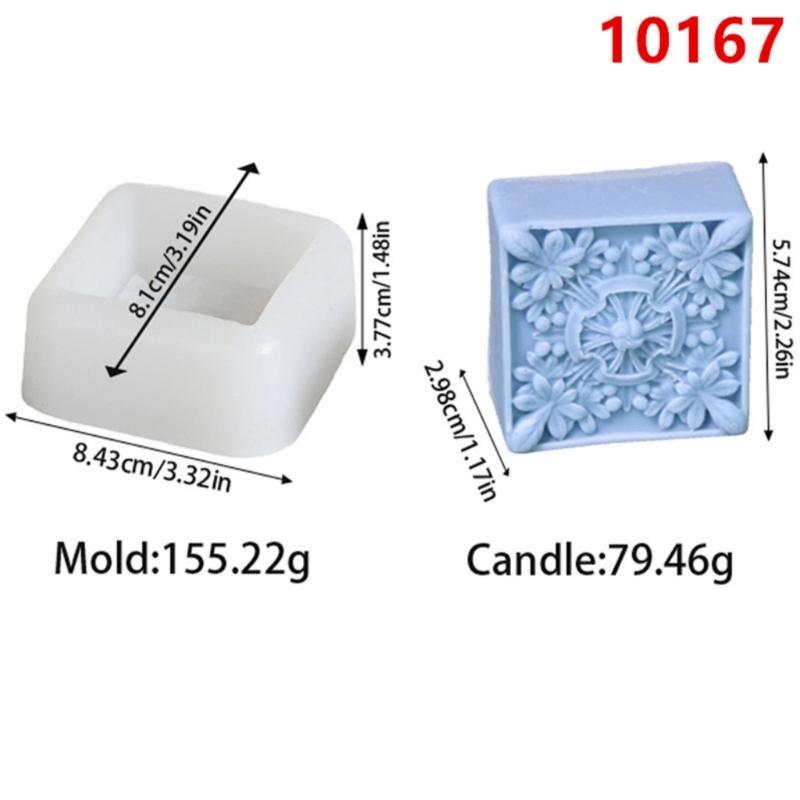 Retro Designs Silicone Soap Mould for Handmade Craft with Artistic Pattern Easy Releases and Dishwasher Safe