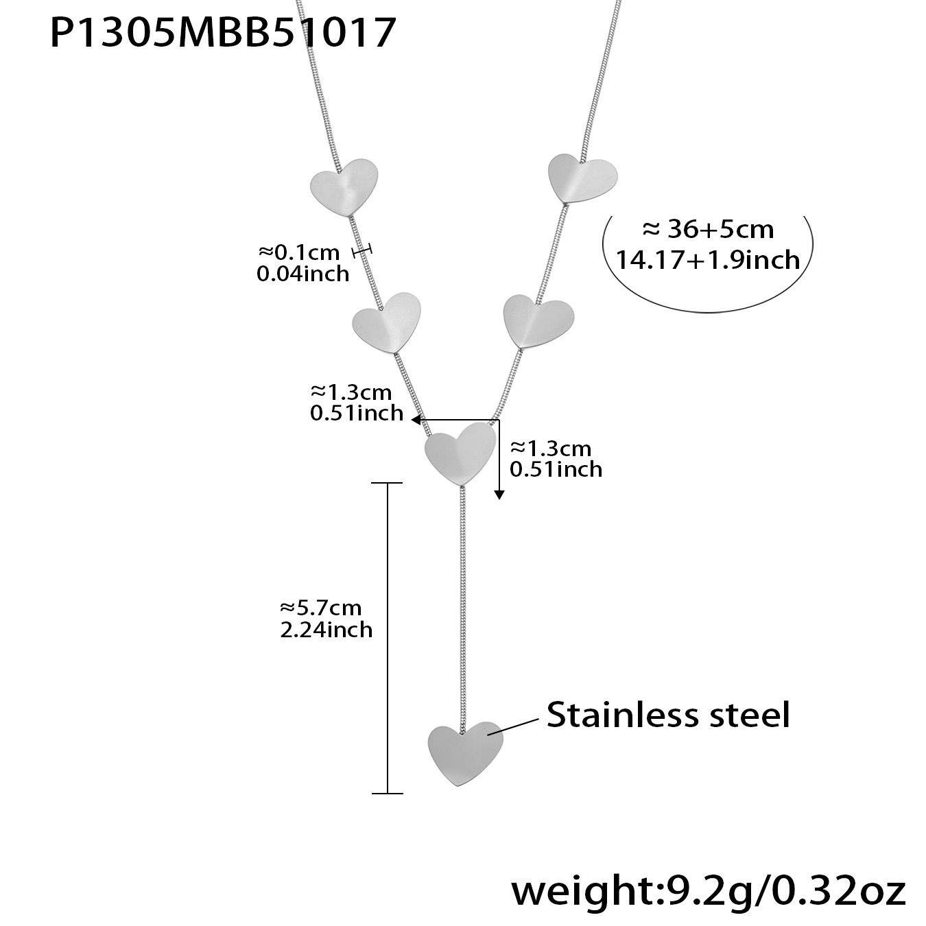 

Универсальное женское Y-образное колье-подвеска в виде сердца любви Oumeka, модные украшения из нержавеющей стали.