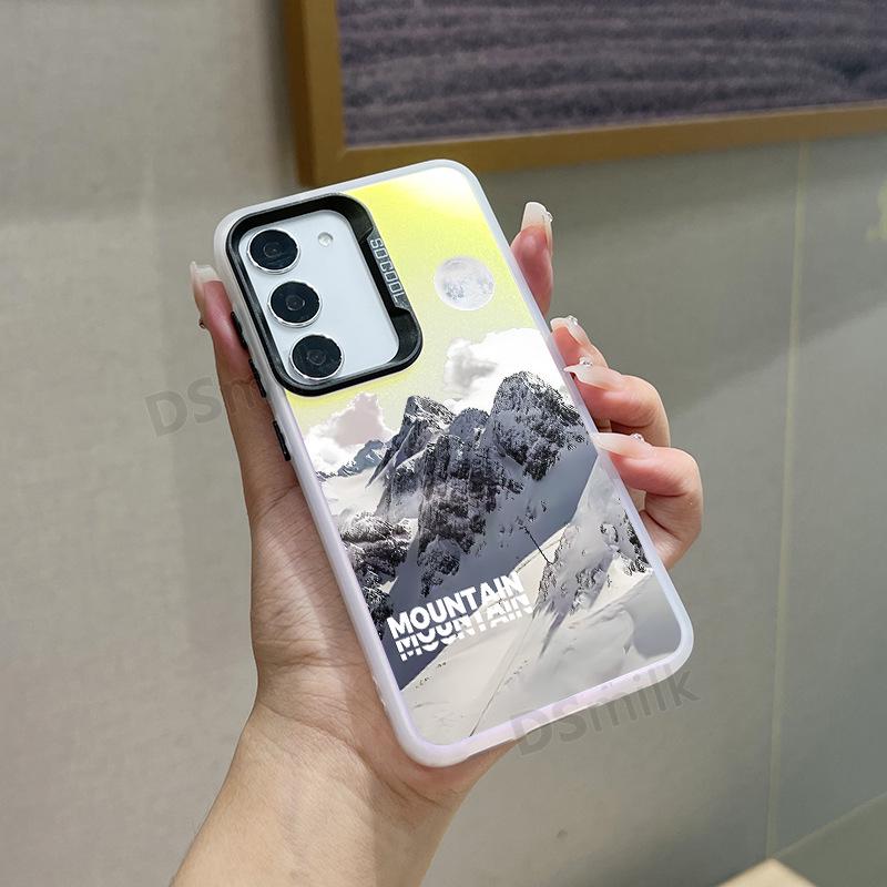 Samsung Laser S24Plus Bunte Handyhülle für S23/S22 Aurora White, S21/Snow Mountain Gradient ULTRA