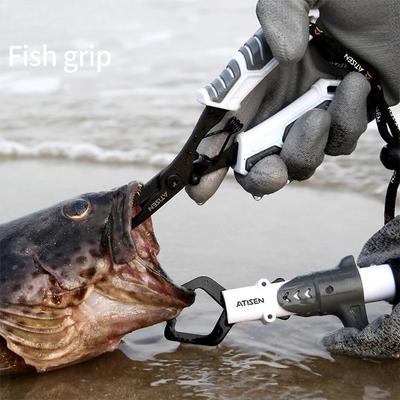 Edelstahl Angelgreifer Professionelles Angelwerkzeug zum Lippenfassen, Fischgreifer-Clip Fischkontroll-Tackle