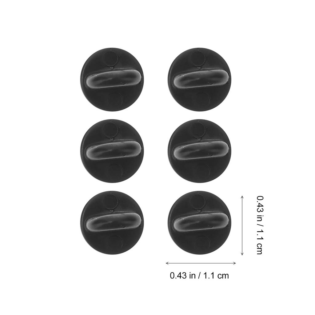 Rosenice 100 Stück Schwarze Gummi-Rückseiten-Anstecknadeln, 1,10 x 1,10 x 0,28 Zoll, Ersatz-Anstecknadeln für Uniformabzeichen, Krawattennadeln und Anstecknadeln, Perfekt