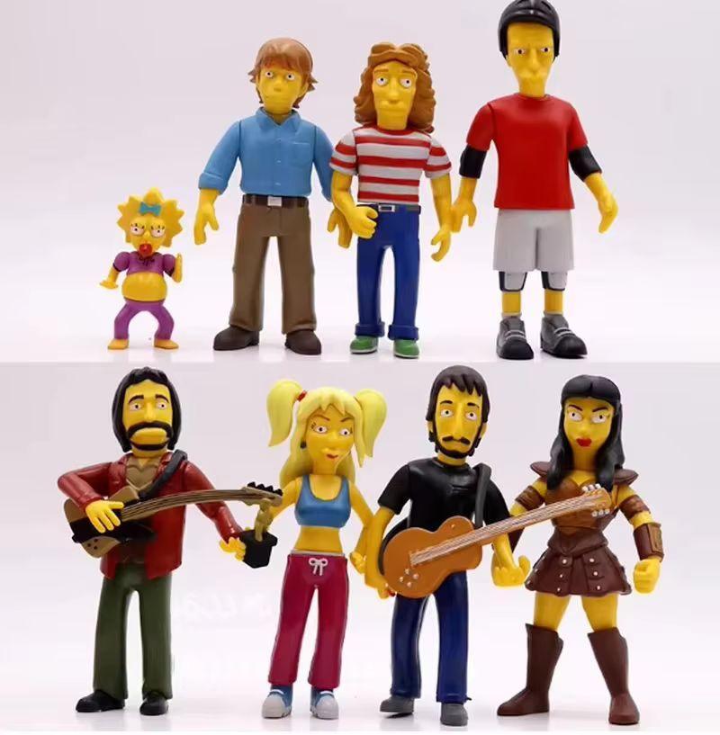 Anime Action Figures Xin Pusen Family Antique Toys Ornaments With Labels Complete Set Kawaii Cool Funny Room Holiday Gifts