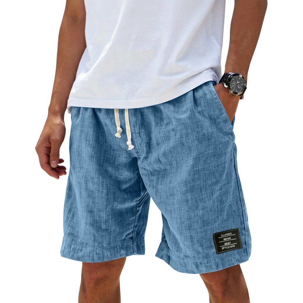 Men's Summer Casual Shorts Men's Fashion Sports Textured Shorts