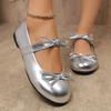French Bow Ballet Shoes Women's Spring and Summer New Soft Sole Small Leather Shoes