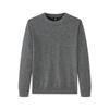 Septwolves Men's Seamless Round Neck 100% Wool Sweater
