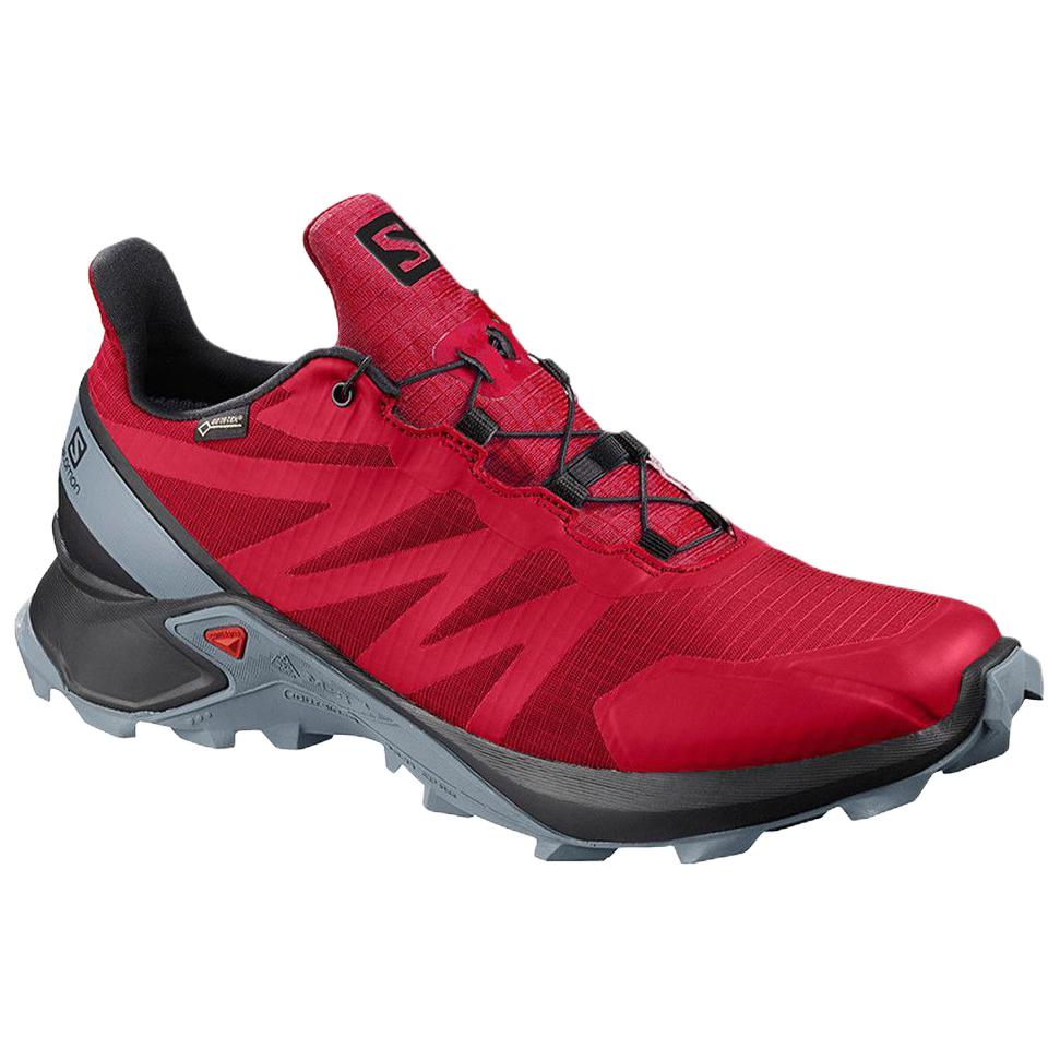 SALOMON Supercross Gtx Comfortable Soft Outdoor Sports Functional Cushioning Trail Running Shoes Men Sneaker Red L40917800