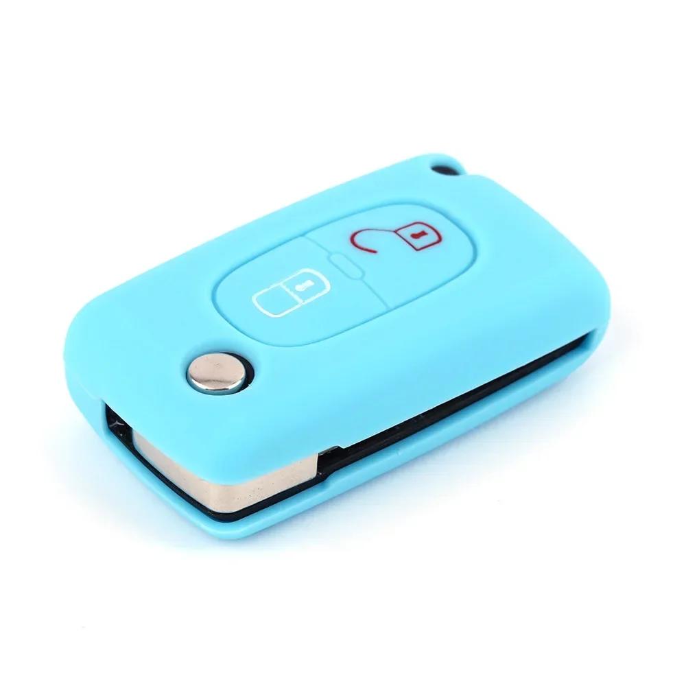 2 Button Key Case Cover for Citroen C-Crosser C3 C4 Picasso Berlingo Case for Peugeot Partner Tepee 207 307 308 407