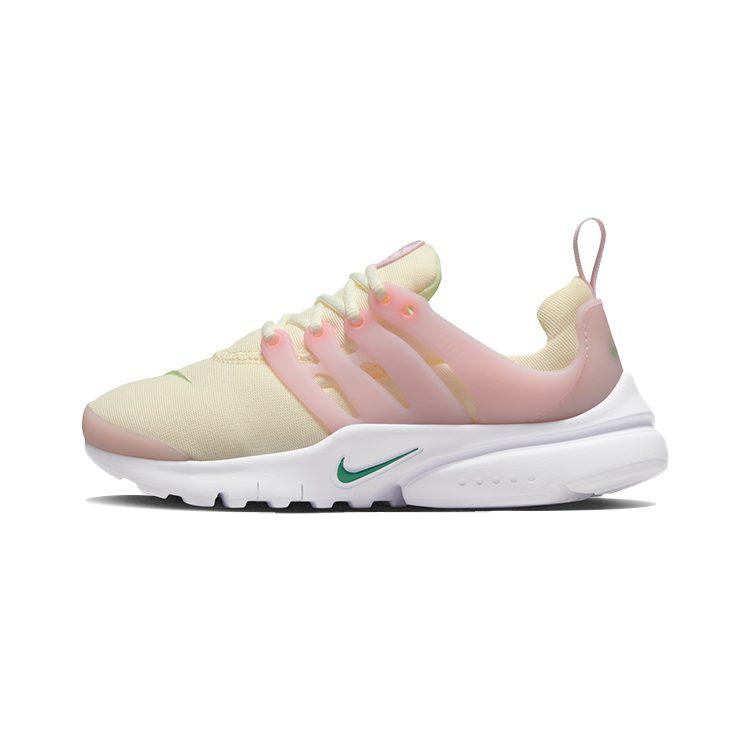 Nike Presto Fabric Vintage Cushioning Support Cushioning Support Low Top Kids' Running Shoes Coconut Milk 844766-102