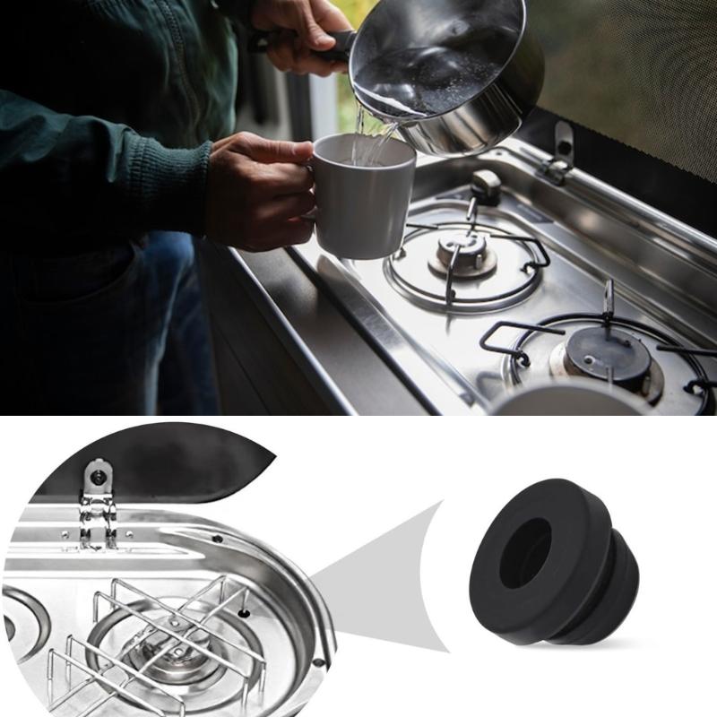 16 SZTUK Gumowe Zatyczki do Kuchenki Gazowej Ochronne Nakładki Wymienne Nakrętki Śrubowe Akcesoria do Kuchenki Gazowej