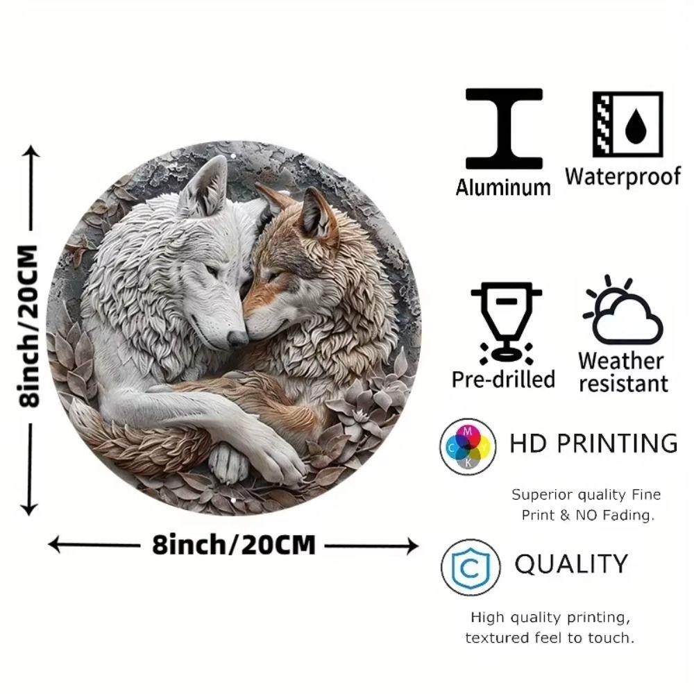 Mein Pfoten Katze Schild Humorvolle Metall Dekoration für Badezimmer Küche 20x20 cm