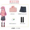 Just Saiyani Cosplay Bocchi The Rock Gotou Hitori Cosplay Costume JK Uniform Pink Jacket Skirt Wig Suit Halloween Anime Cosplay